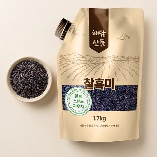 해담산들 국산 찰흑미 1.7kg 1봉