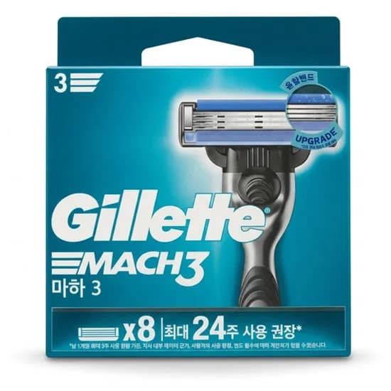 질레트 마하3 면도날 8개입 1개