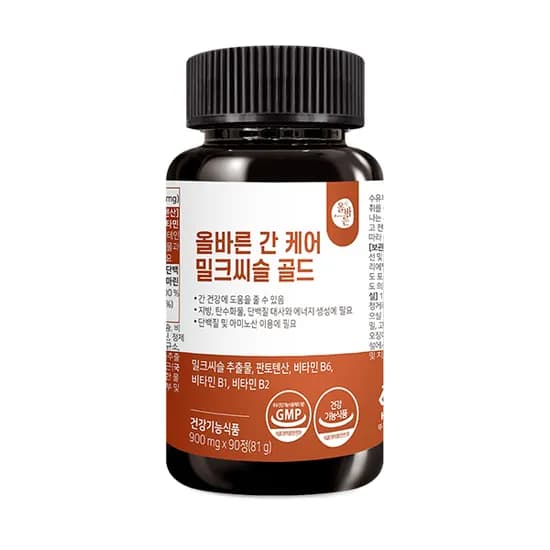 올바른 간 케어 밀크씨슬 골드 90정 1병