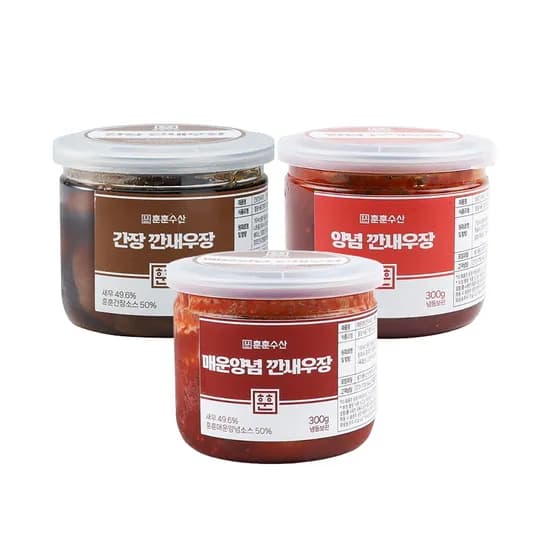 훈훈수산 깐새우장 간장 300g 1개 외 2종