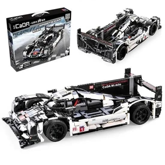 CADA P1 하이퍼스포츠카 블록, 그레이, 1586PCS, 1개