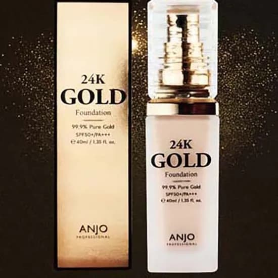 앙쥬 24K 골드파운데이션, 23호 네추럴베이지, 40ml, 1개