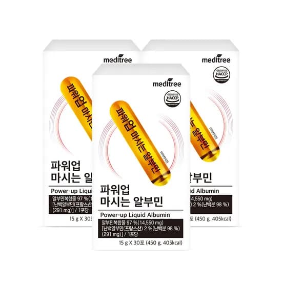 메디트리 파워업 마시는 알부민, 15g, 30포, 3박스