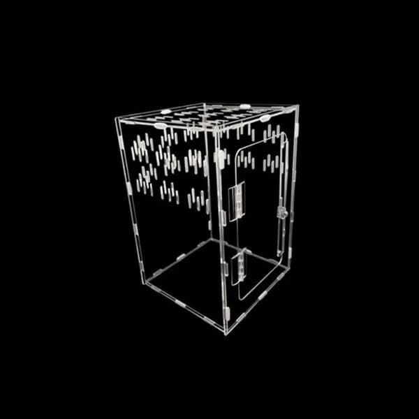 파충류 아크릴 사육장 거북이 하우스 블랙 20x20x30cm 1개 40,940원