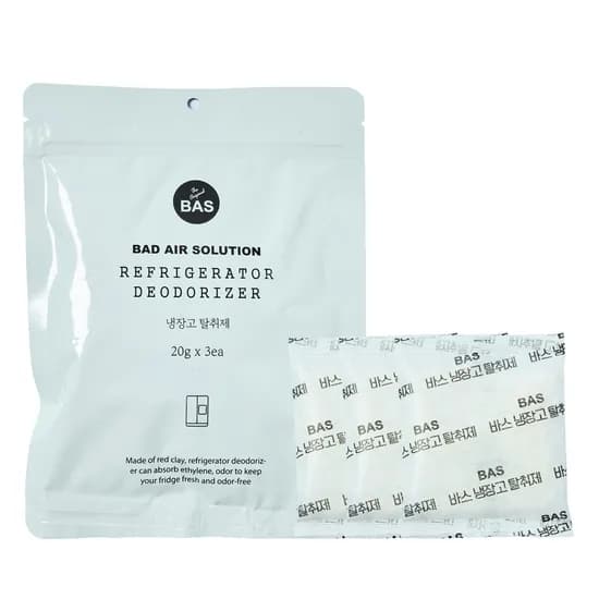 BAS 냉장고 탈취제 리필 3개입 20g 1세트