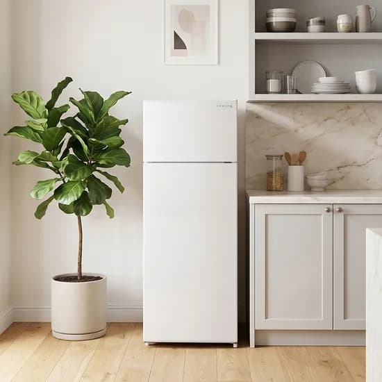 쿠잉 투도어 냉장고, REF-D212W, 퓨어화이트, 211L, 1개