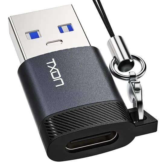 티엑스온 TXON C타입 to USB-A OTG 젠더, 그레이+블랙, 30mm, 1개