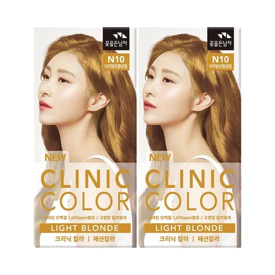 꽃을든남자 크리닉 염색약 N10 아주밝은황금빛 2개