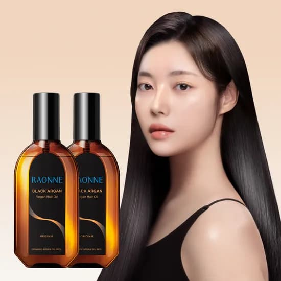라온느 블랙 아르간 헤어오일 100ml 2개