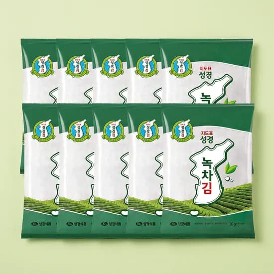 지도표 성경 녹차김 30g 10개