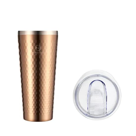 라이벤스 허니컴 콜드컵 스텐 텀블러, 브라운, 480ml, 1개