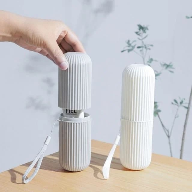 여행용 치약 수납 칫솔케이스 화이트 1개
