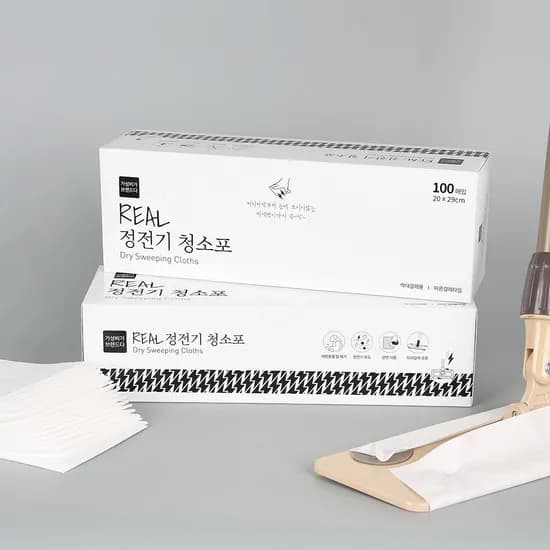 가성비가브랜드다 REAL 정전기 청소포 20x29cm 100매입 1개