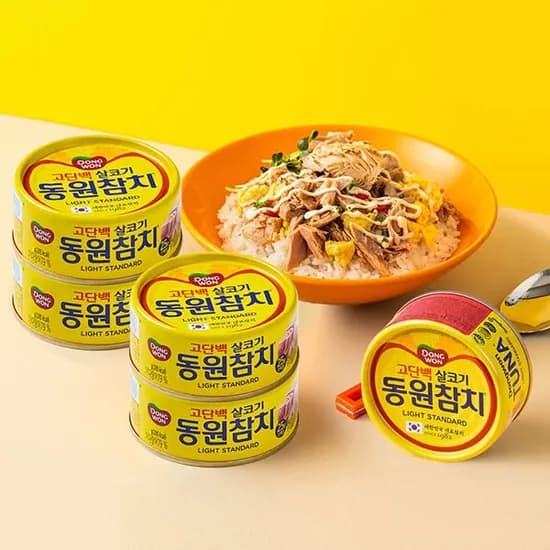 동원참치 라이트 스탠다드, 85g, 5캔
