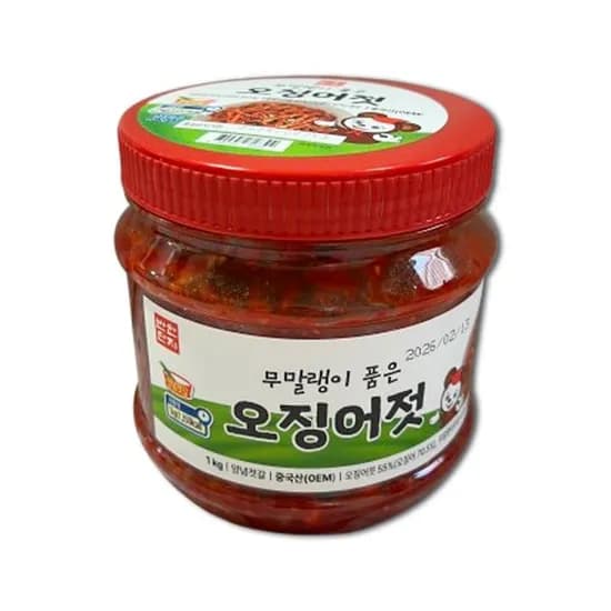 반찬단지 무말랭이품은 오징어젓 1kg 1개