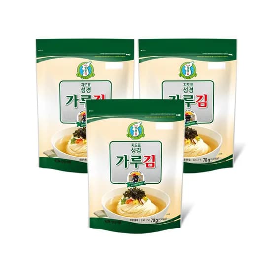 성경식품 지도표 재래식 가루김 70g 3봉