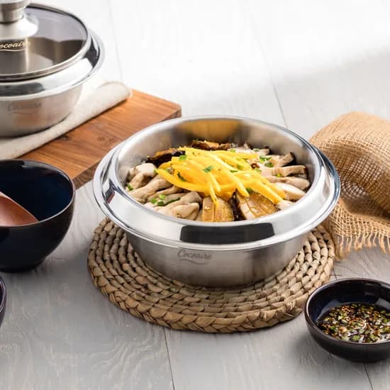 코코에르 스텐 통삼중 가마솥, 18cm, 1개
