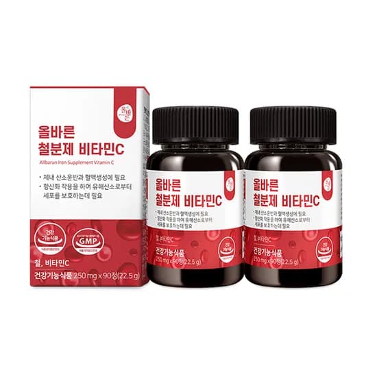 프리미엄 철분제 비헴철 90정 2병