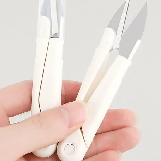 미니 쪽가위, 화이트, 2개