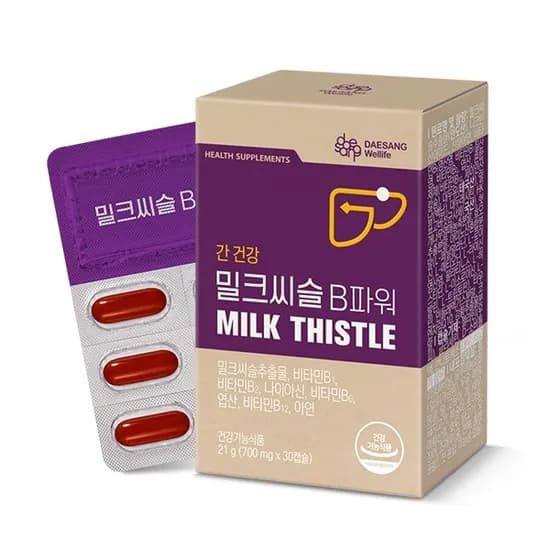 밀크씨슬 B파워, 30캡슐, 6박스
