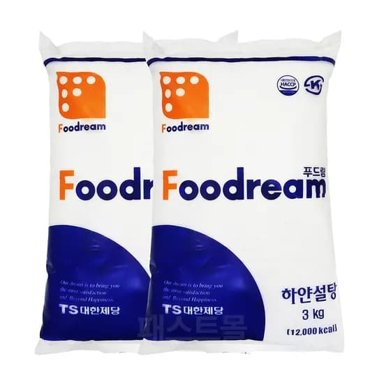 푸드림 하얀설탕 3kg 2개