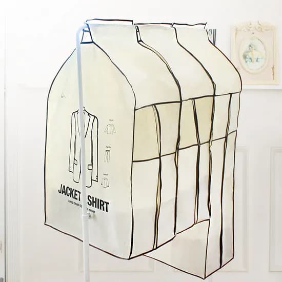 가쯔 캐릭터 드레스 옷커버 양복 58x89x28.5cm 2장 1개