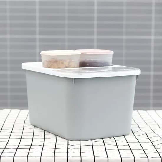 가쯔 마카롱 쌀통 10Kg + 잡곡통 900ml, 라이트그레이, 1개
