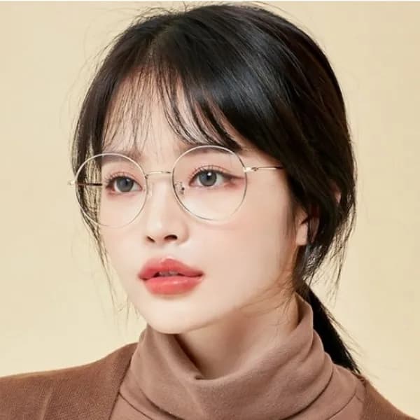 더브릴레 블루라이트 차단 렌즈 + 안경테 세트 블랙 S 1개