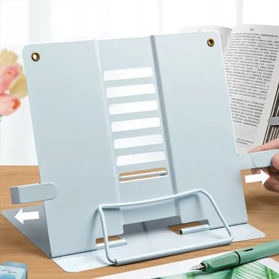 각도 길이조절 독서대, 쿨화이트, 510mm, 1개
