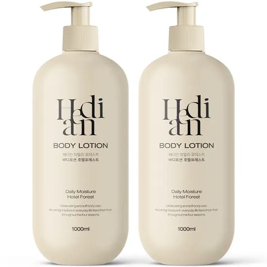 헤디안 데일리 모이스처 바디로션, 호텔포레스트, 1L, 2개