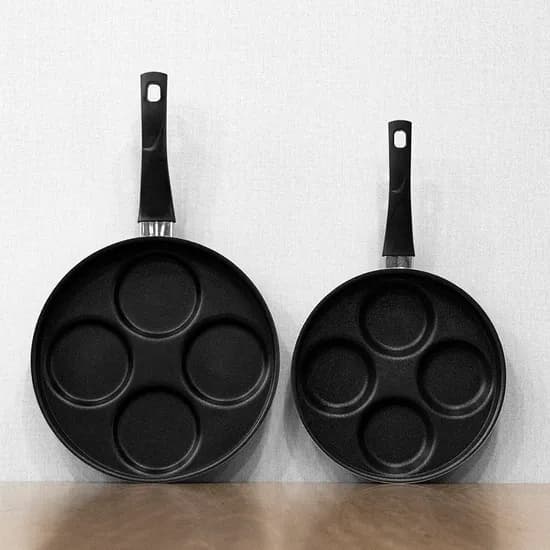 요리즐 에그팬케이크 4구 프라이팬, 24cm, 1개