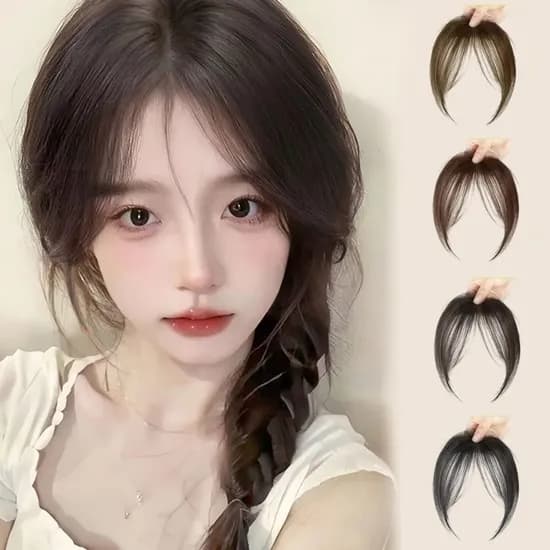 앞머리 가발 시스루 사이드뱅 DD-13089, 브라운블랙, 1개