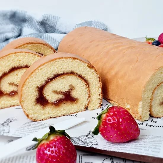케익의장인 달콤한 딸기잼 롤케이크 450g 1개