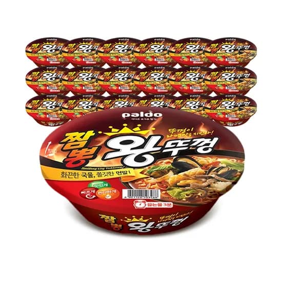 팔도 짬뽕 왕뚜껑 110g 18개