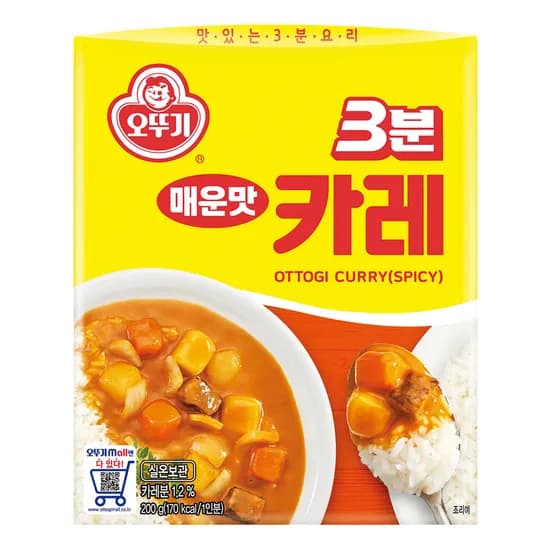 3분 카레 매운맛 200g 6개