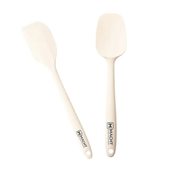 마흐트 프리미엄 실리콘 이유식 미니 스패츌러, 21.3cm, 1개 + 미니 요리스푼, 20.7cm, 1개