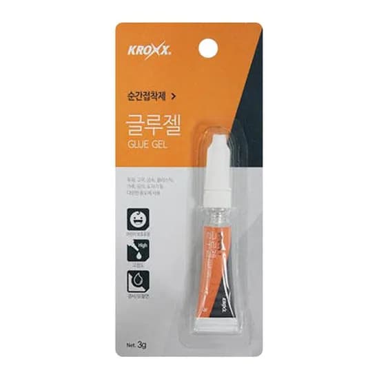 KROXX 순간접착제 글루젤 3g 1개