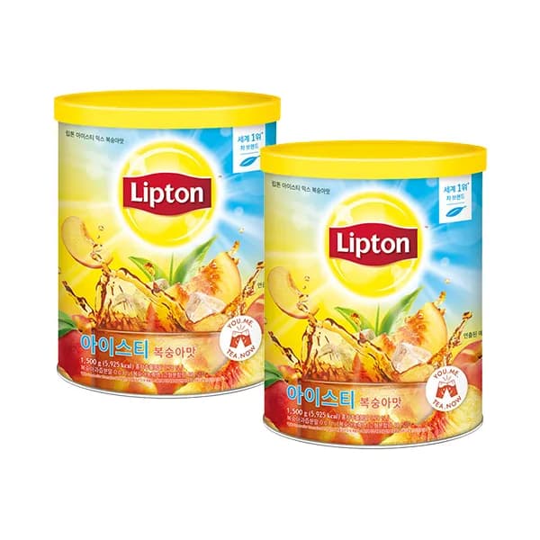 립톤 아이스티 믹스 복숭아맛 1.5kg 2개