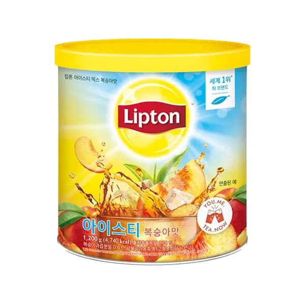 립톤 아이스티 믹스 복숭아맛 1.2kg 1개