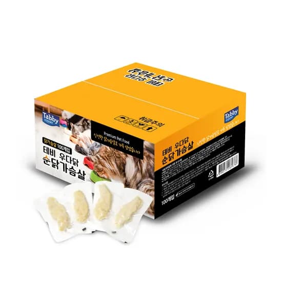 테비토퍼 우다닭 순닭가슴살, 고양이, 닭가슴살, 20g, 100개입, 1개