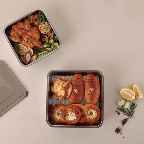 쉬젤 러반 스테인레스 스퀘어 밧드 3PCS, B(ML), 20cm, 24cm, 1세트