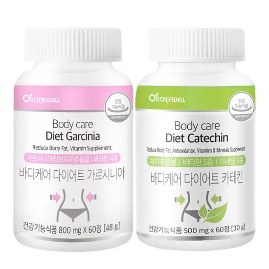로니웰 바디케어 다이어트 단품세트 가르시니아 카테킨 800mg 60정 1개