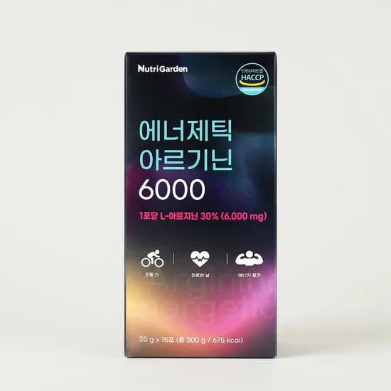 뉴트리가든 에너제틱 아르기닌 6000 15개입 3개