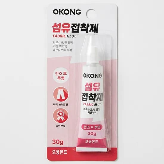 오공 섬유접착제 투명 30g 1개