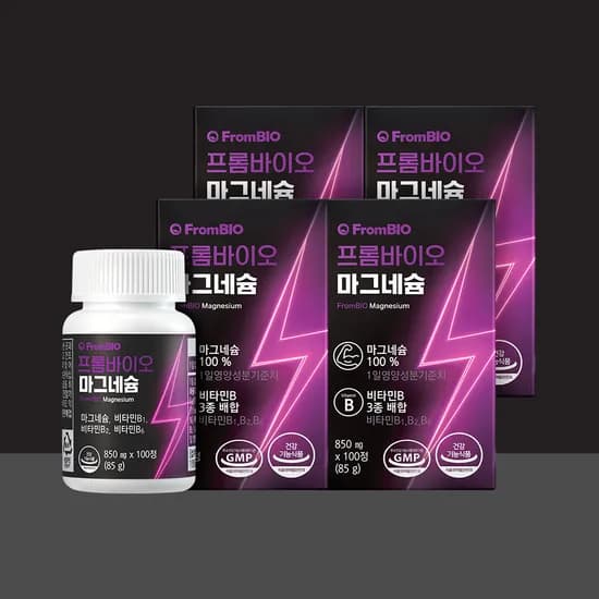프롬바이오 마그네슘 850mg 100정 4박스