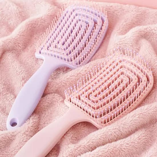 볼륨 스타일링 빗 연핑크 1개