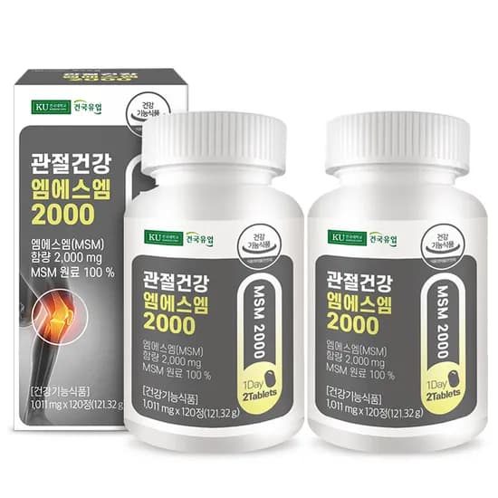 건국유업 관절건강 엠에스엠 2000, 120정, 2개