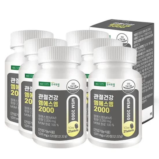 건국유업 관절건강 엠에스엠 2000 120정 6개 44,025원