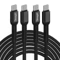 서가 메탈 고강도 60W PD CtoC타입 초고속 케이블, 블랙, 3m, 2개