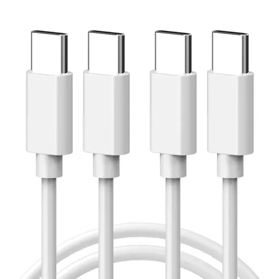 서가 25W PD CtoC 초고속 충전 케이블, 1m, 화이트, 2개